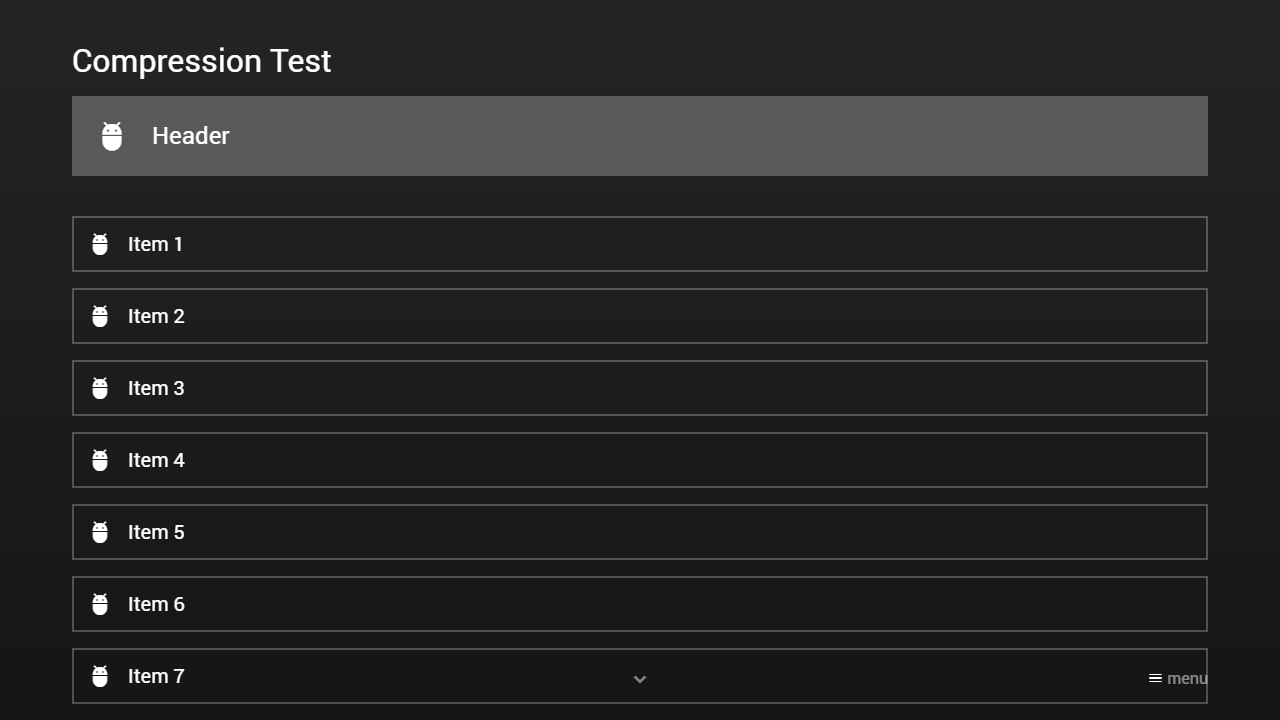 Example Screenshot (Compress Property)