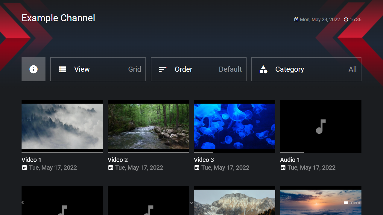 Example Screenshot (MRSS Examples)