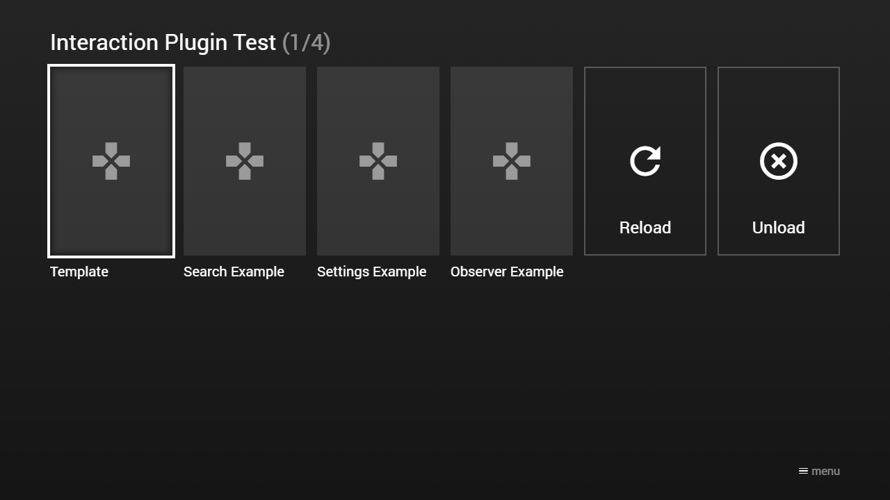 Example Screenshot (Interaction Plugin Test)