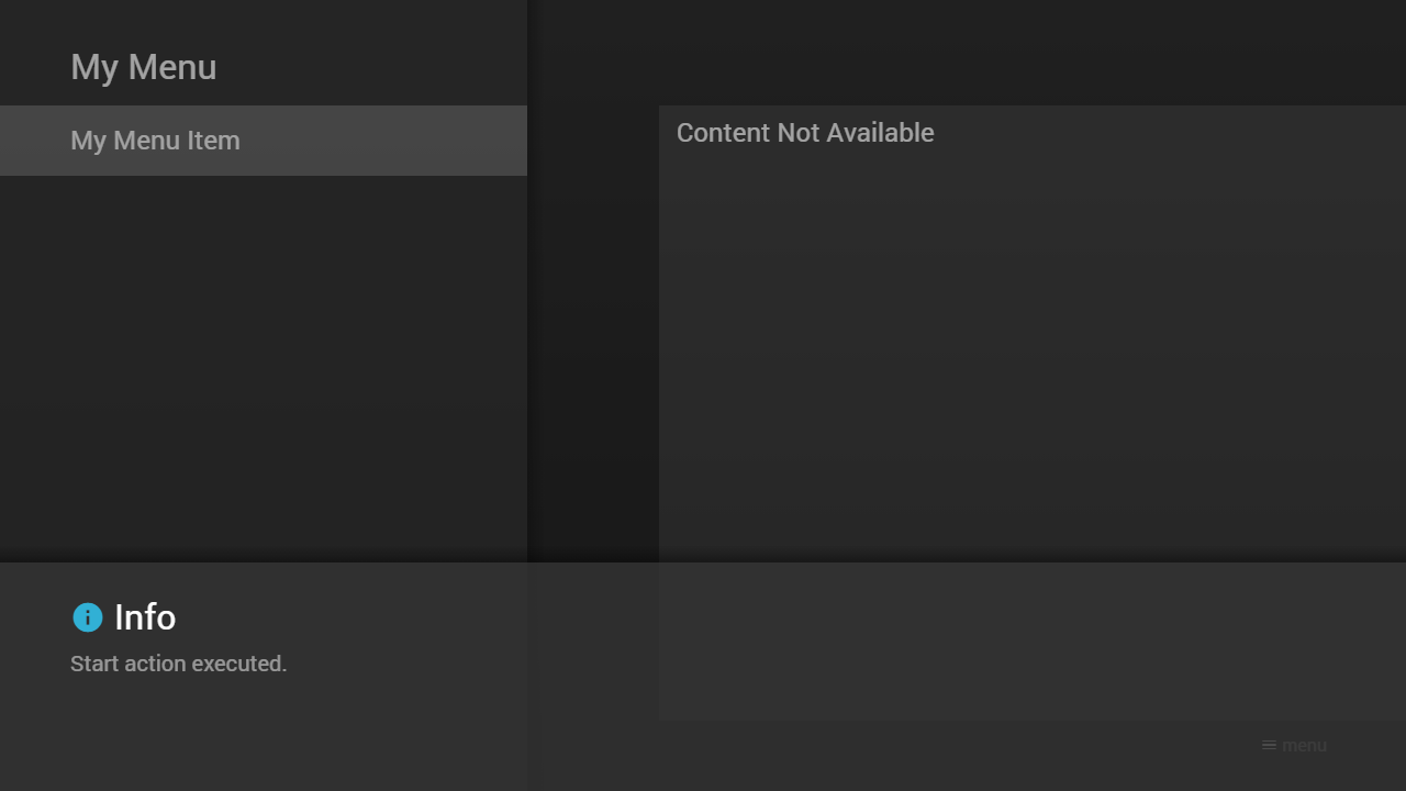 Example Screenshot (Start Action)