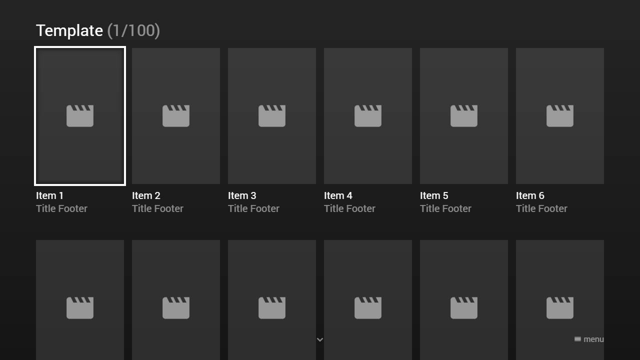 Example Screenshot (Templated Items)
