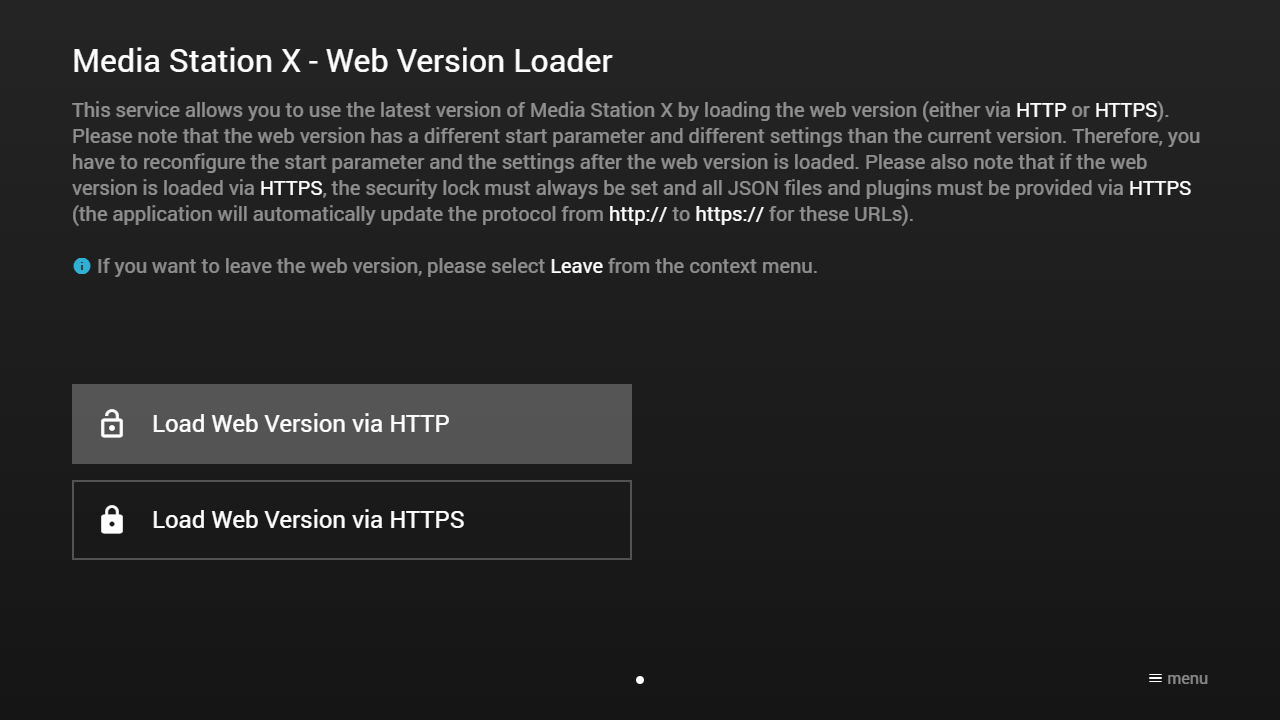 Web Version Loader